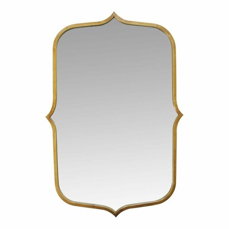 HOMEROOTS Antique Gold Metal Glass MDF Mirror, 24 x 0.78 x 36 in. 373218